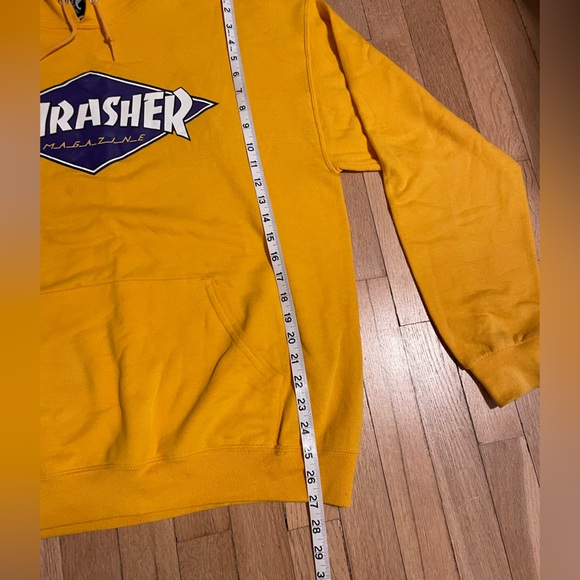 Thrasher Vibrant Yellow Hoodie Size L - Picture 11 of 12